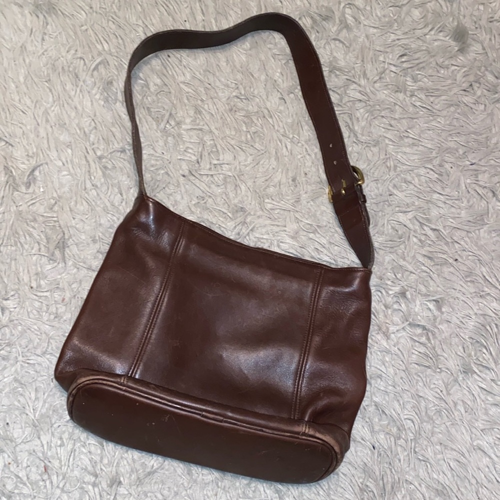 Vintage chocolate brown Coach satchel